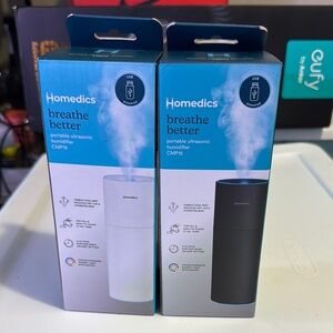 Homedics Ultrasonic Humidifier - White and Black